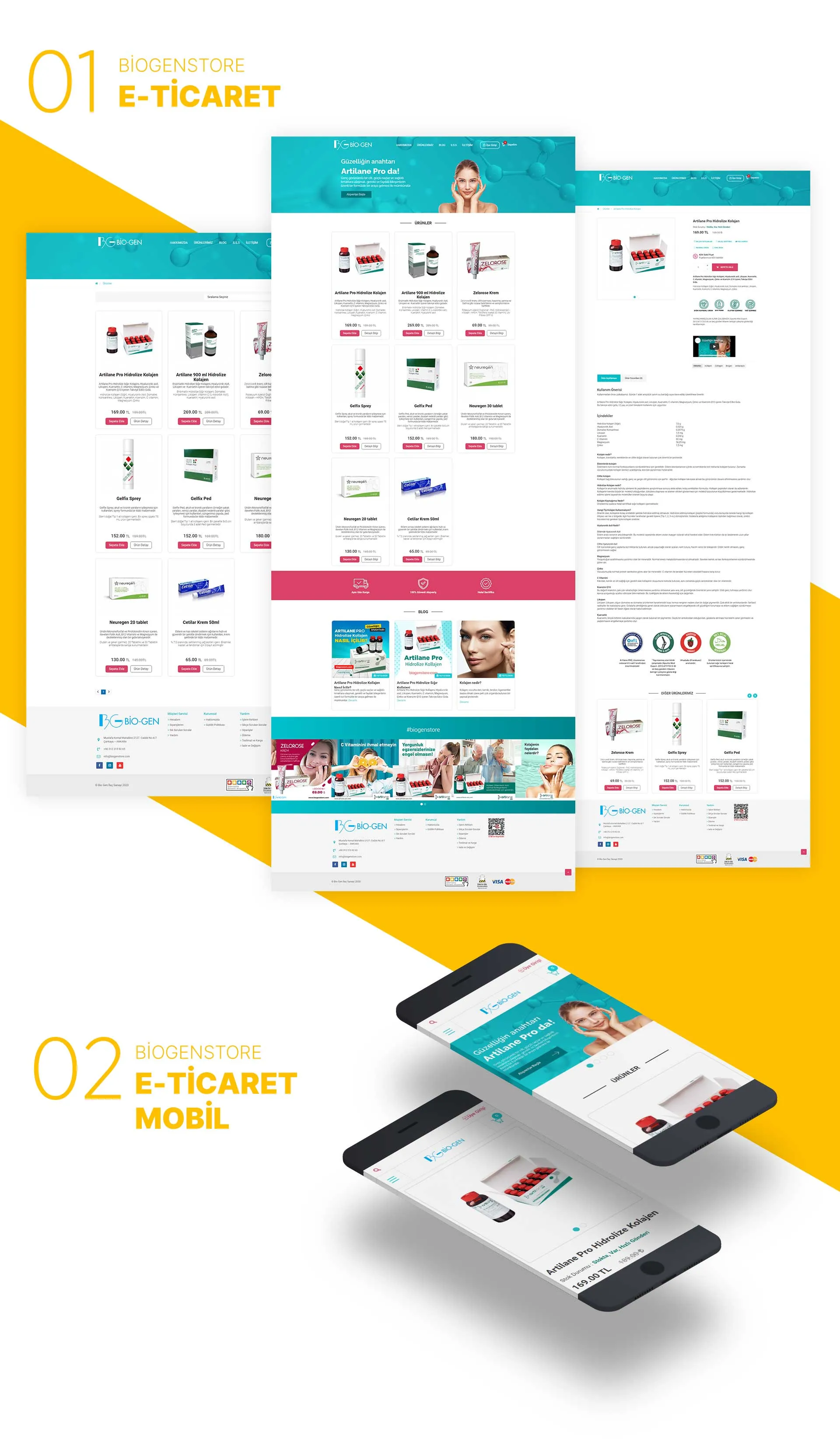 BİOGENSTORE proje görünümü